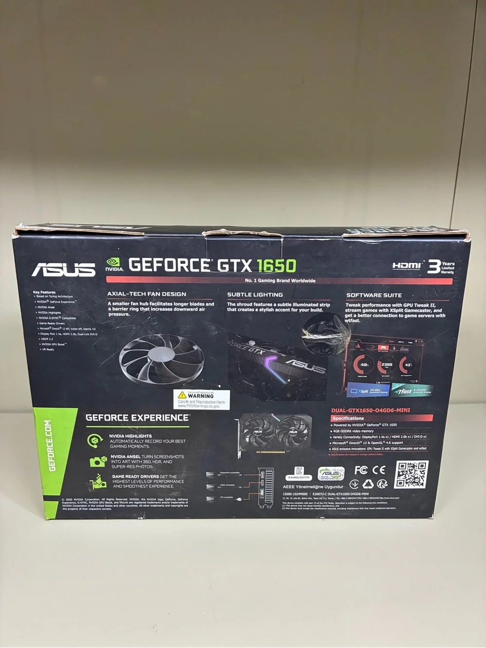 GIGABYTE GeForce GTX 1650 SUPER WINDFORCE OC GDDR6 Graphics Card - 4GB